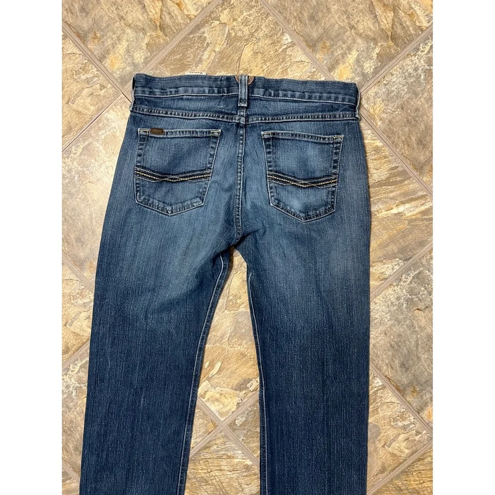 Ariat M7 Rocker Straight Leg Jeans Men 32x36 Blue Western Denim Workwear